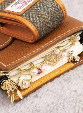 Lalento原创重工奢华手账本书签夹回形针书精美礼品