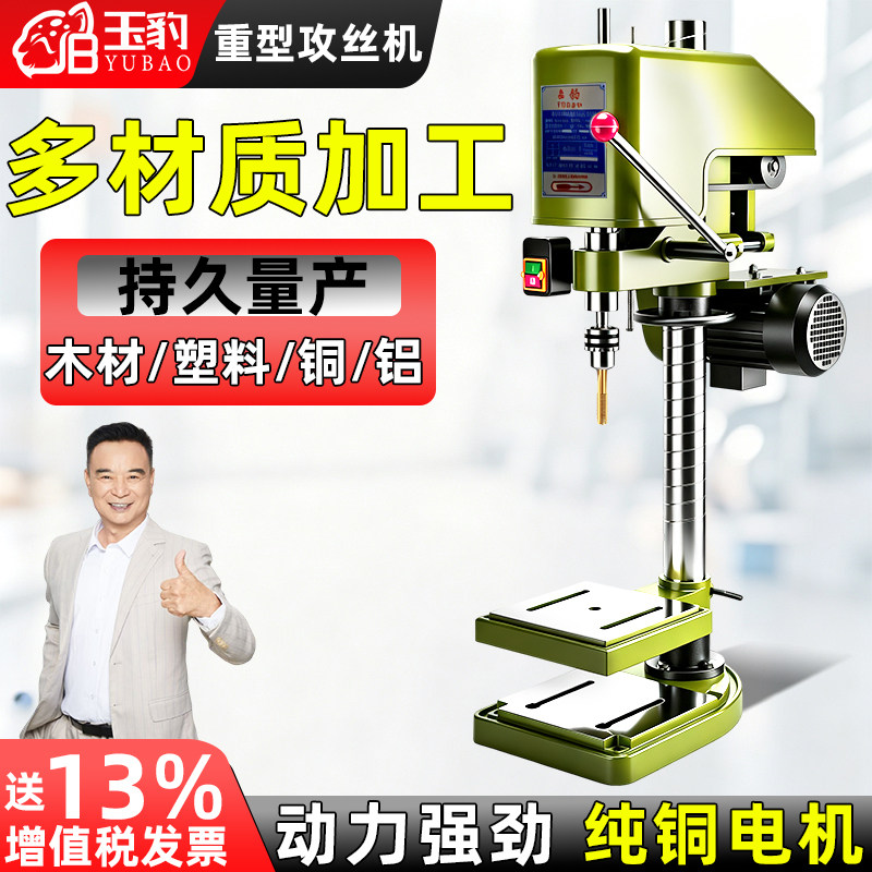 重型工业级台式攻丝机全自动小型电动攻牙机微型SWJ12/16套丝螺纹