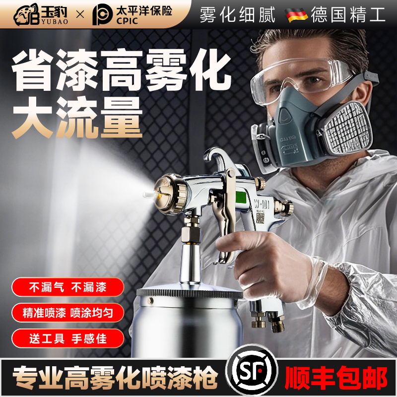 【专业高雾化喷枪】玉豹喷漆枪