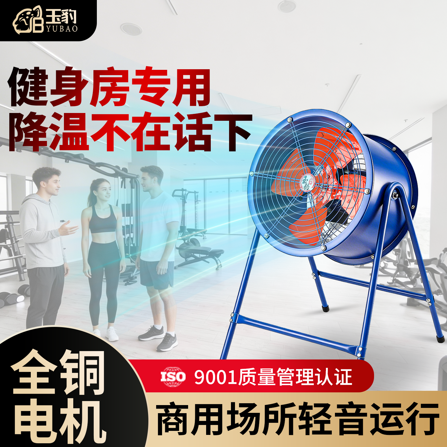 玉豹轴流风机大功率工业通风厨房