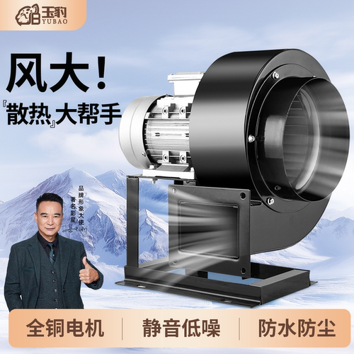 耐高温DF离心风机多翼式220V/380低噪引风机工业强力鼓风通风散热