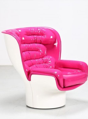 简艺玻璃钢半包皮艺休闲椅会所大堂轻奢单人椅洽谈椅子Elda Chair