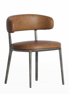 简艺北欧设计师Caratos Armchair单人沙发椅餐椅咖啡厅靠背休闲椅