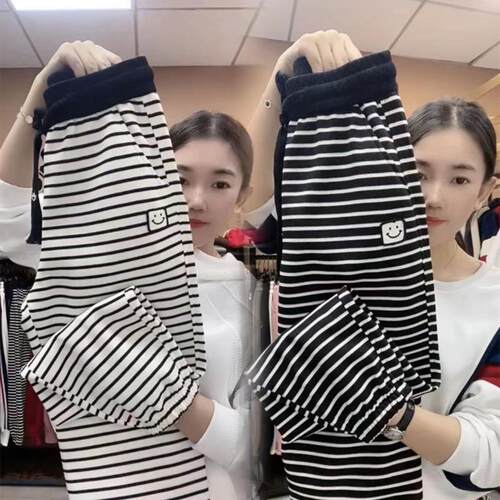 韩版宽松秋季女裤高显笑脸