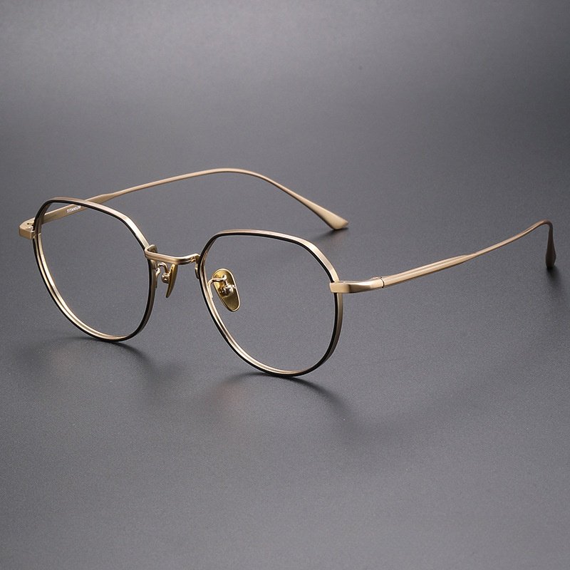 日系港风纯钛眼镜框架同款GMS846