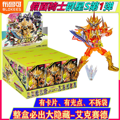 【端盒必出大隐藏】布鲁可假面骑士群星版S第1弹无敌玩家艾克赛德