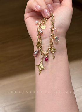 树与微风星象仪金色链条女士手链