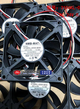 NMB风扇 发那科3106KL-05W-B59散热风扇DC24V 8015安川变频器风机