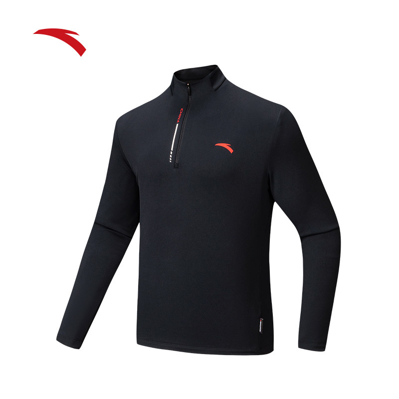 安踏加绒长袖t恤男款CHN系列丨半拉链卫衣新款通勤上衣152617407,运动服/休闲服装,运动茄克/外套,淘宝优惠券,粉丝福利购,淘宝优惠卷