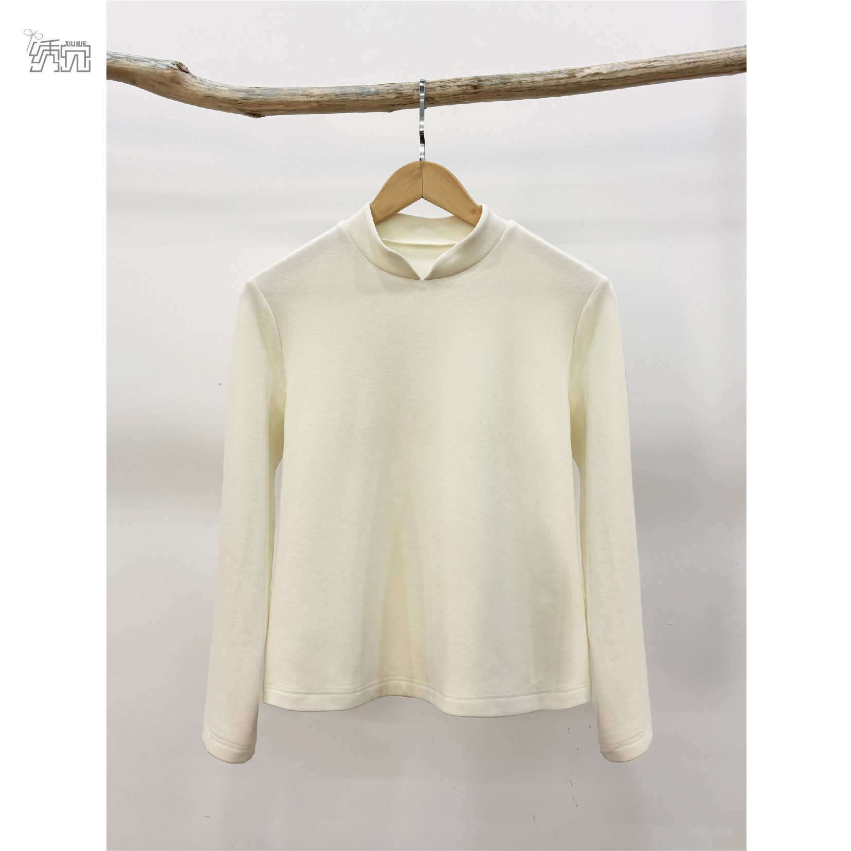 绣觉女装2025冬季新款百搭新中式羊毛打底衫女士内搭,女装/女士精品,衬衫,淘宝优惠券,粉丝福利购,淘宝优惠卷