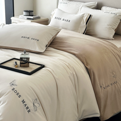 A类抗菌婴儿绒四件套保暖牛奶绒