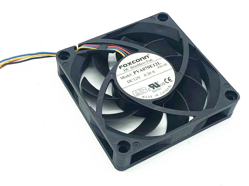 富士康 PVA070E12L 7015 7CM 12V 0.20A 4线控速电脑 CPU AMD风扇