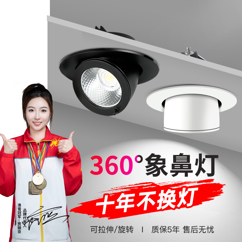 优选店铺象鼻灯高亮商场服装店灯