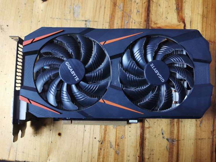 拆机技嘉GTX10603g显卡如图