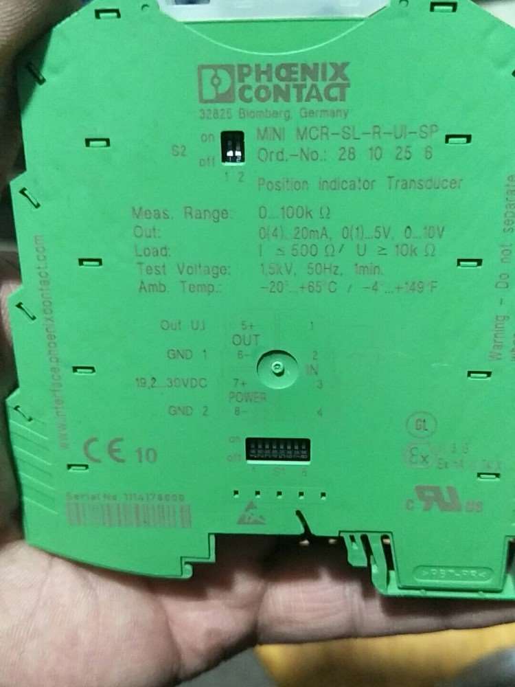 菲尼克斯电阻位置变送器MINIMCR-SL-R-UI-S