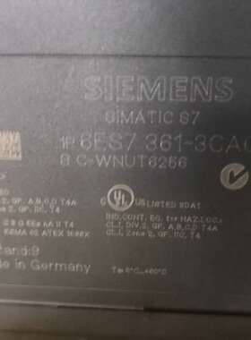 6ES7361-3CA01-0AA0拆机件出售功能包好