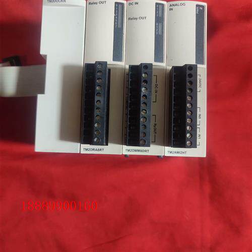 拆机施耐德扩展模块一组tm2ami2ht+tm2dra8rt