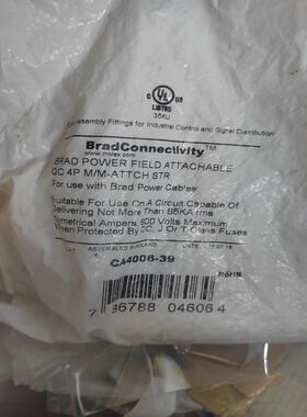 BradM32重载插头CA4006-39 4芯 80(询价）