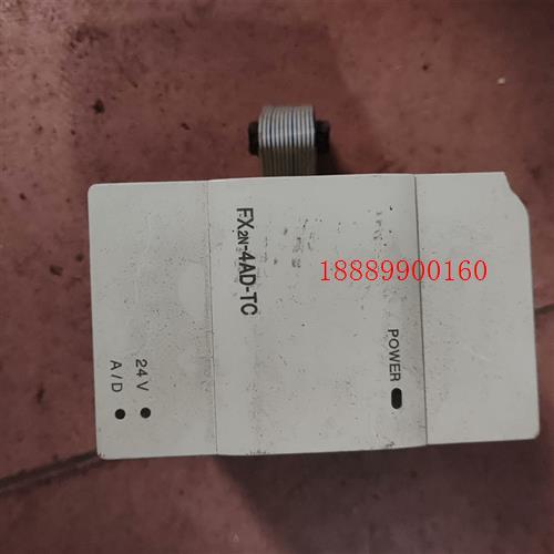 三菱PLC扩展模块FX2N一4AD一TC,二手拆机成色外观如