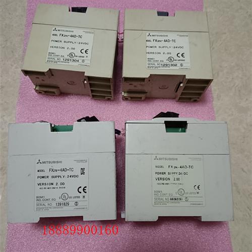 三菱拆机摸块,FX2N一4AD一TC,成色如图,功能正常,标