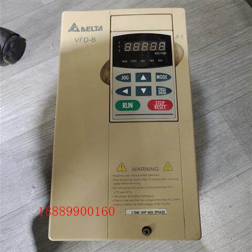 台达变频器|VFD037B43A|380V3.7KW测试