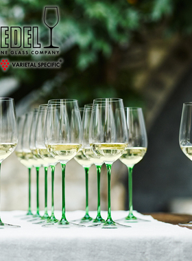 奥地利进口RIEDEL SOMMELIERS系列黑领结绿杆雷司令红白葡萄酒杯