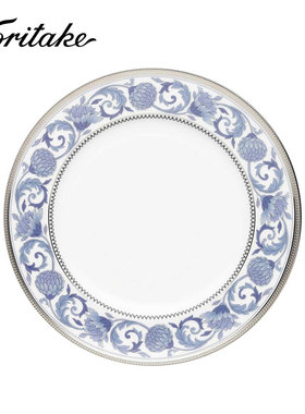 Noritake则武 SONNET IN BLUE蓝色田园风骨瓷餐盘菜盘西餐盘平盘