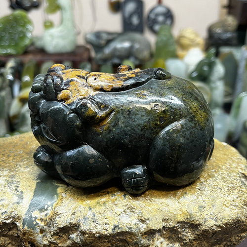 河磨玉貔貅微摆件福利