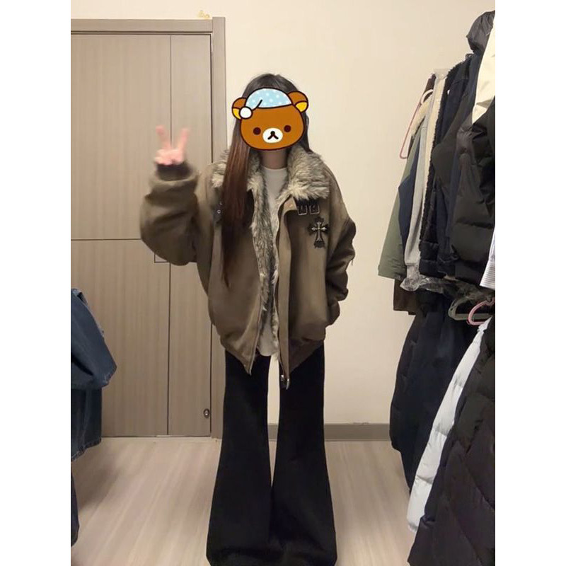 气质减龄保暖十字架座山雕毛领外套派克服女夹棉加厚防寒棕色棉衣,女装/女士精品,棉衣/棉服,淘宝优惠券,粉丝福利购,淘宝优惠卷