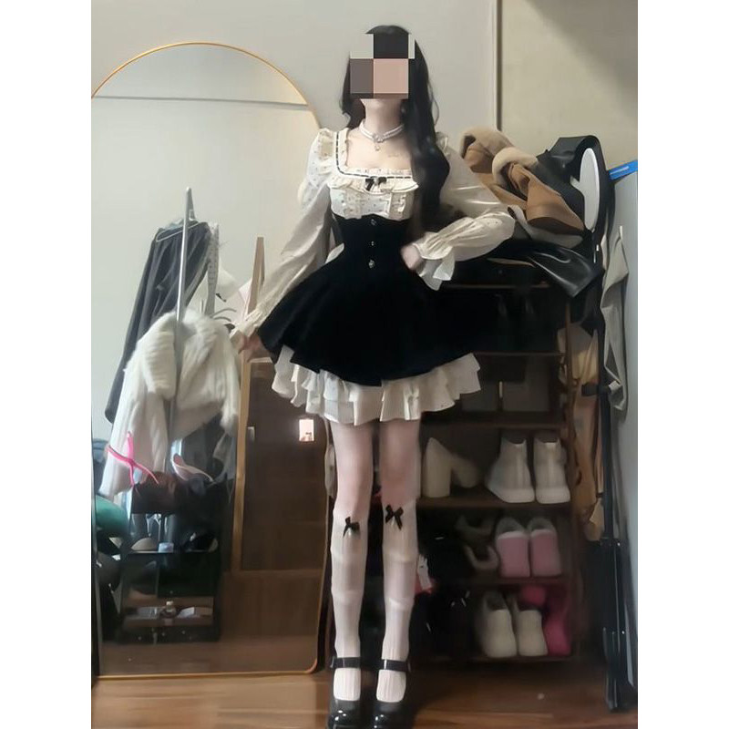 小众气质感波点假两件聚会约会连衣裙女春新款生日出片蓬蓬公主裙,女装/女士精品,连衣裙,淘宝优惠券,粉丝福利购,淘宝优惠卷