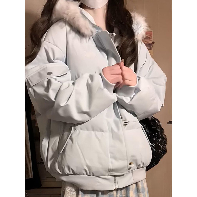 设计女学生保暖棉衣潮