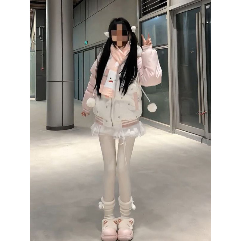 时尚可爱小猫魔术贴粉色连帽棉服女冬季学院风加厚保暖面包服外套,女装/女士精品,棉衣/棉服,淘宝优惠券,粉丝福利购,淘宝优惠卷