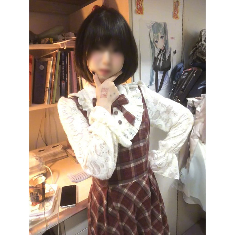 日系高级感可爱甜妹风女学生格纹假两件高腰连衣裙修身显瘦氛围感,女装/女士精品,连衣裙,淘宝优惠券,粉丝福利购,淘宝优惠卷