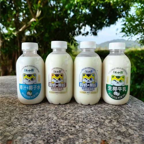 江小萌椰汁+椰子水多口味酸奶香浓牛奶蛋白饮料380克早餐团建聚餐