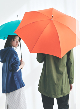 日本because碧蔻资轻便男士晴雨伞女防紫外线长柄抗风伞防晒环保