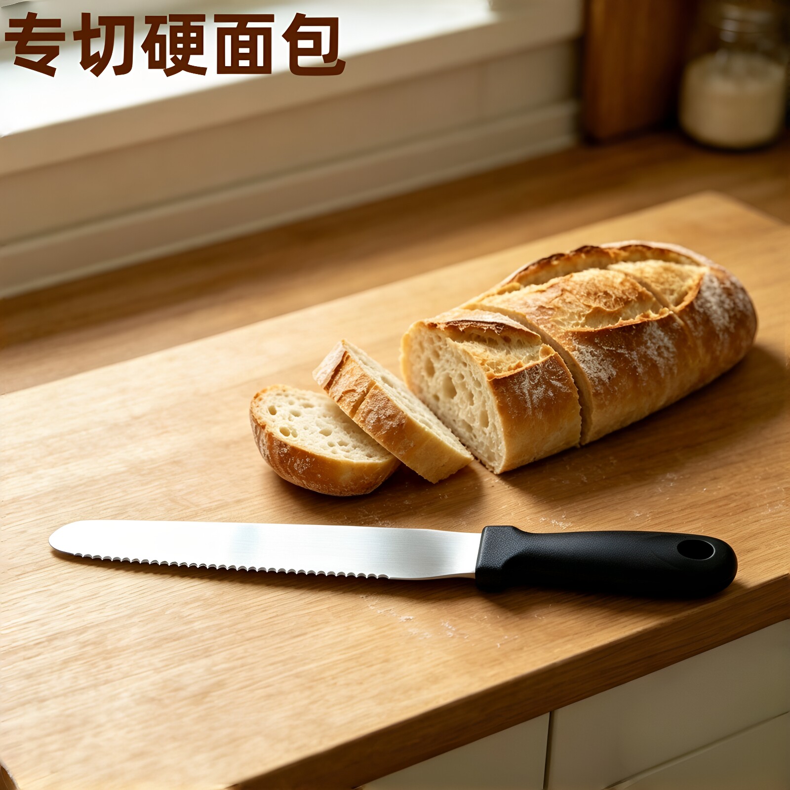 不锈钢锯齿面包刀吐司蛋糕切片刀