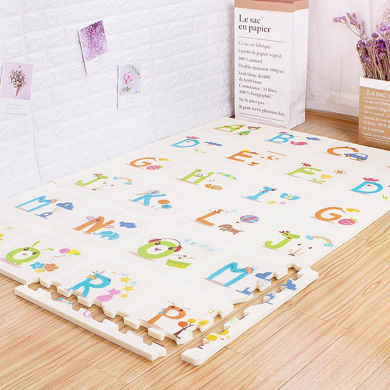 正品无甲醛xe毒无味拼接泡沫地垫婴儿童爬爬垫加p厚无宝卧室爬行