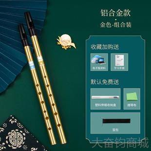 正品DB乐AO 爱尔哨笛兰初学入者门金属笛子6孔C调D调高低音直笛竖