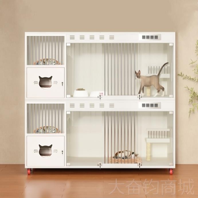 正品实猫柜猫窝猫笼家室用猫内四木季通用超大恒温产房箱舍定制猫