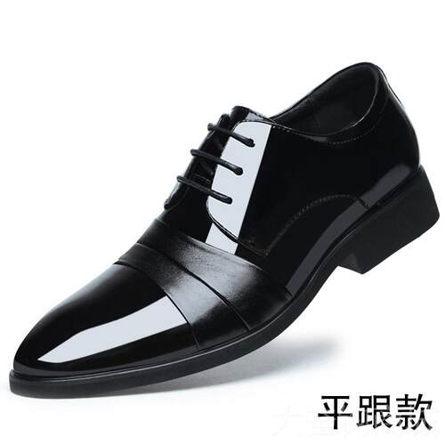 正品高端增高男鞋204秋2季新男子形隐内增高8cm真皮6公分款商务皮