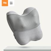 正品 摩腰部按器靠垫颈枕头热敷车载背部椎肩颈按部无线摩仪