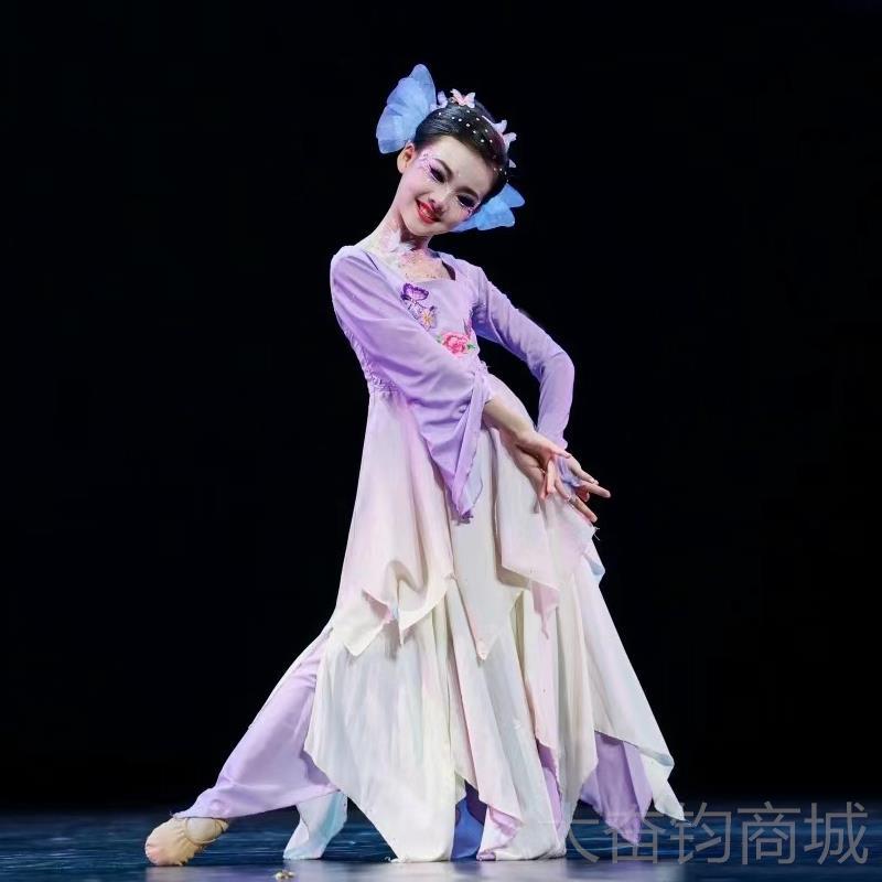 正品儿童蝶香舞蹈服王诗意同款刚舞蹈蝴蝶道具女金服古典演舞飘逸