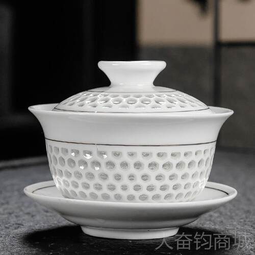 正品玲珑蜂茶创意陶瓷功夫窝茶具套装家用泡茶茶杯壶简约壶盖碗茶