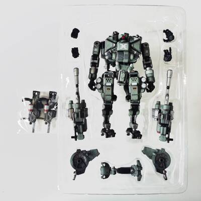 正品JOYTOY暗源神8战6机甲兵人玩高度达22CM可动模型变形人具机器