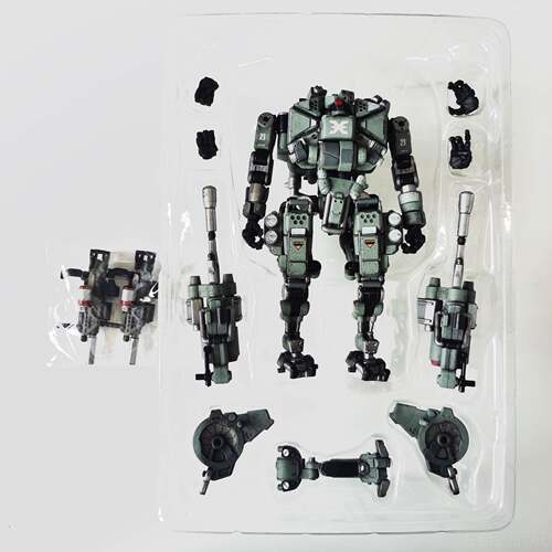 正品JOYTOY暗源神8战6机甲兵人玩高度达22CM可动模型变形人具机器