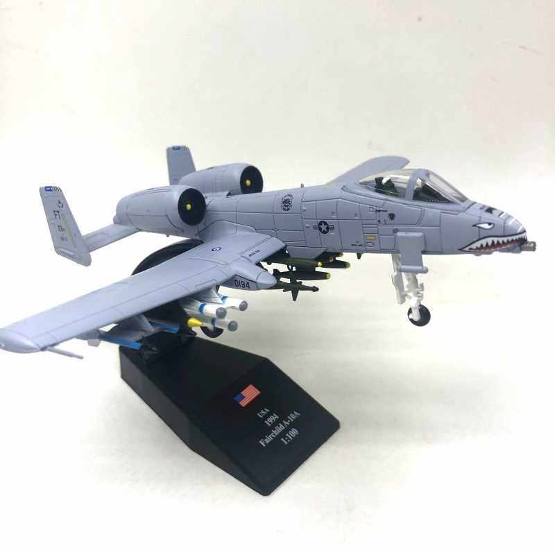 新amer1:100美国飞虎队攻击机a-10轰炸机战斗机仿真合金飞机模型