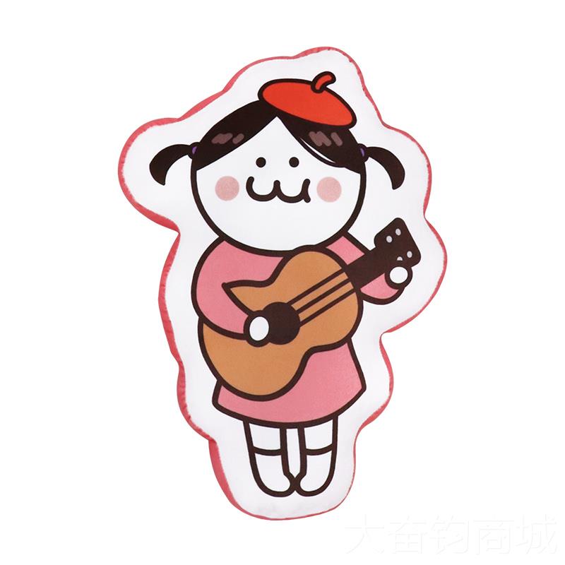 正品版权后田花子枕猪年抱小抱枕宿舍靠枕可爱卡通沙授发正抱枕靠