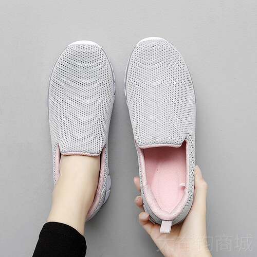 正品中年妈妈胖脚老北京布鞋女运动休闲宽鞋一脚蹬老奶奶老人鞋鞋