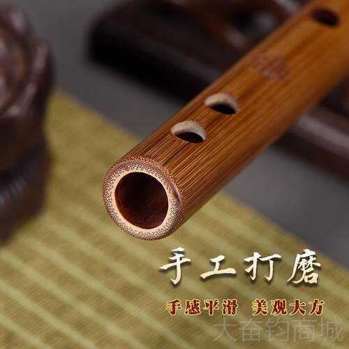 正品入竹韵品乐器出小百灵竹笛横笛新手门好吹厂易上手