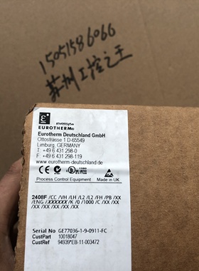 EUROTHERM 2408F温控器2408F/CC/VH/LH/L2/L2/FH/PB全新 10018047